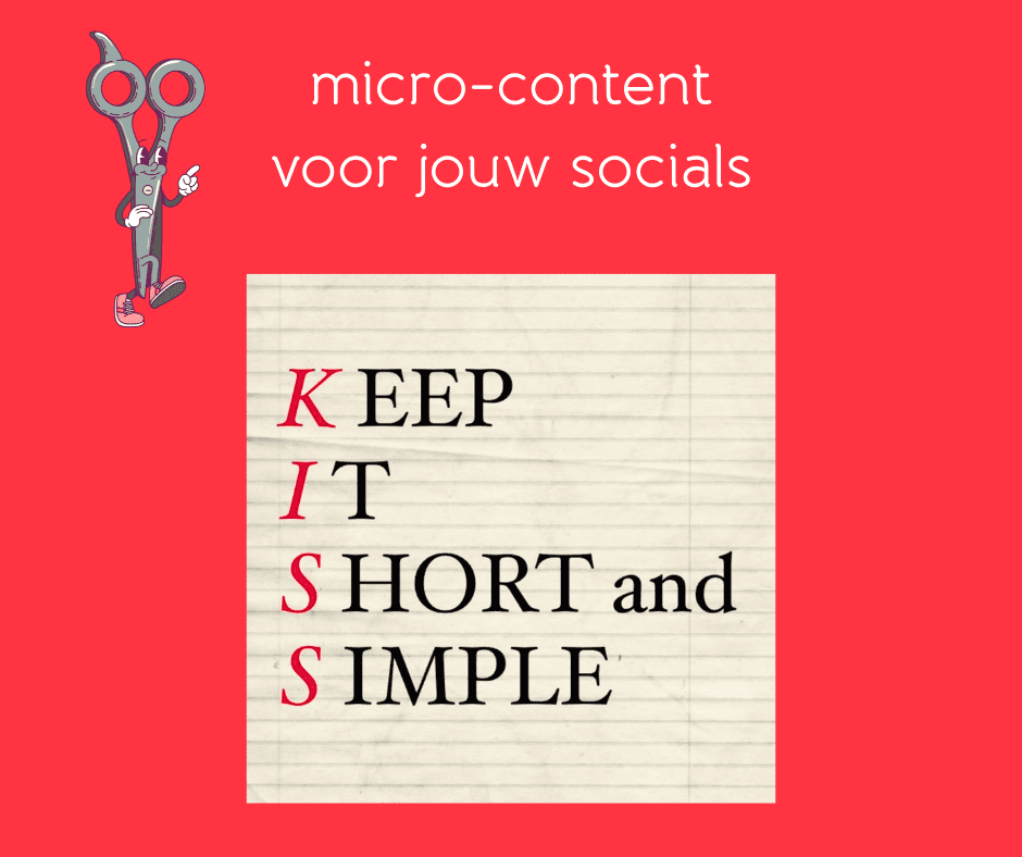 micro-content voor jouw socials volgens de KISS-regel